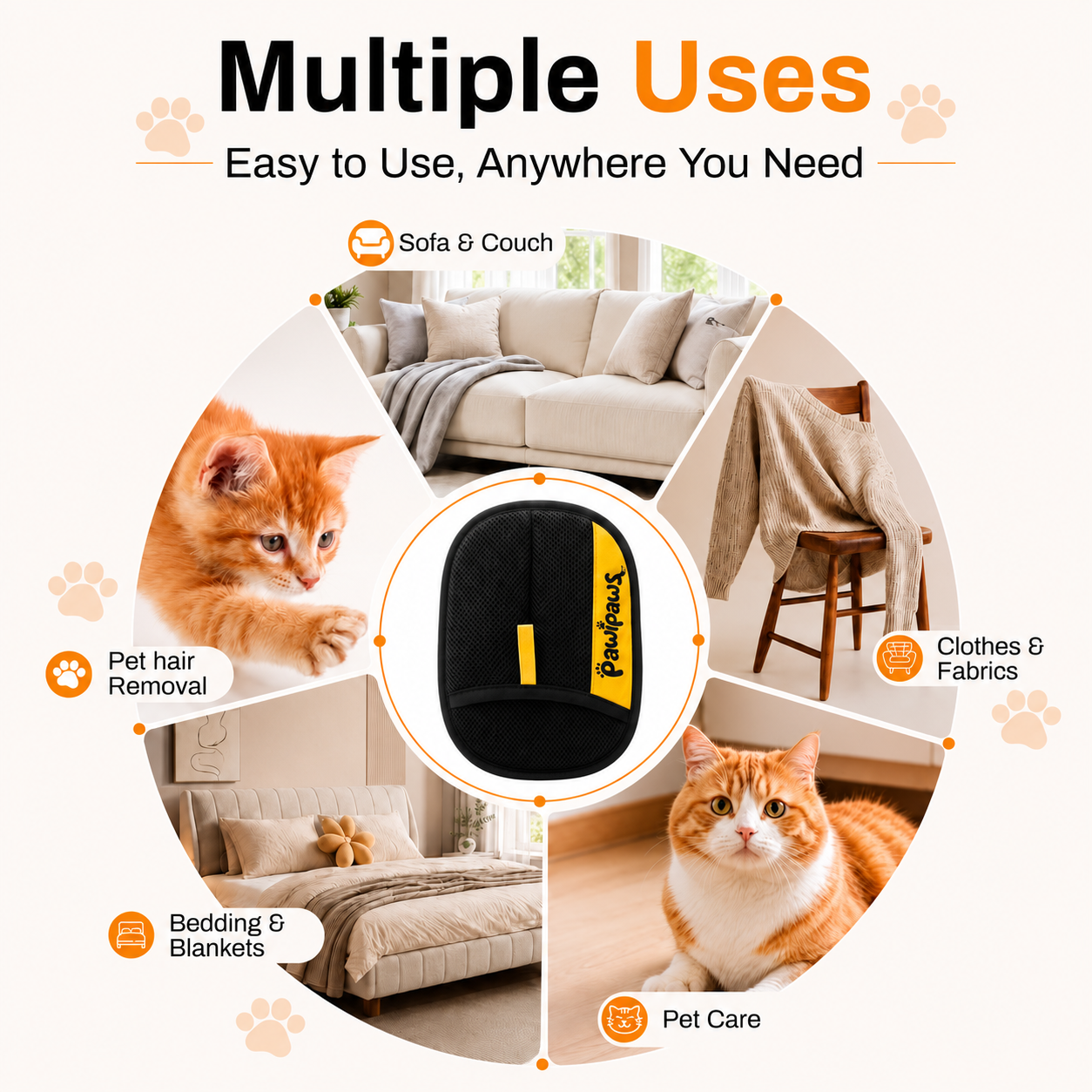 Pet Hair Cleaning Gloves