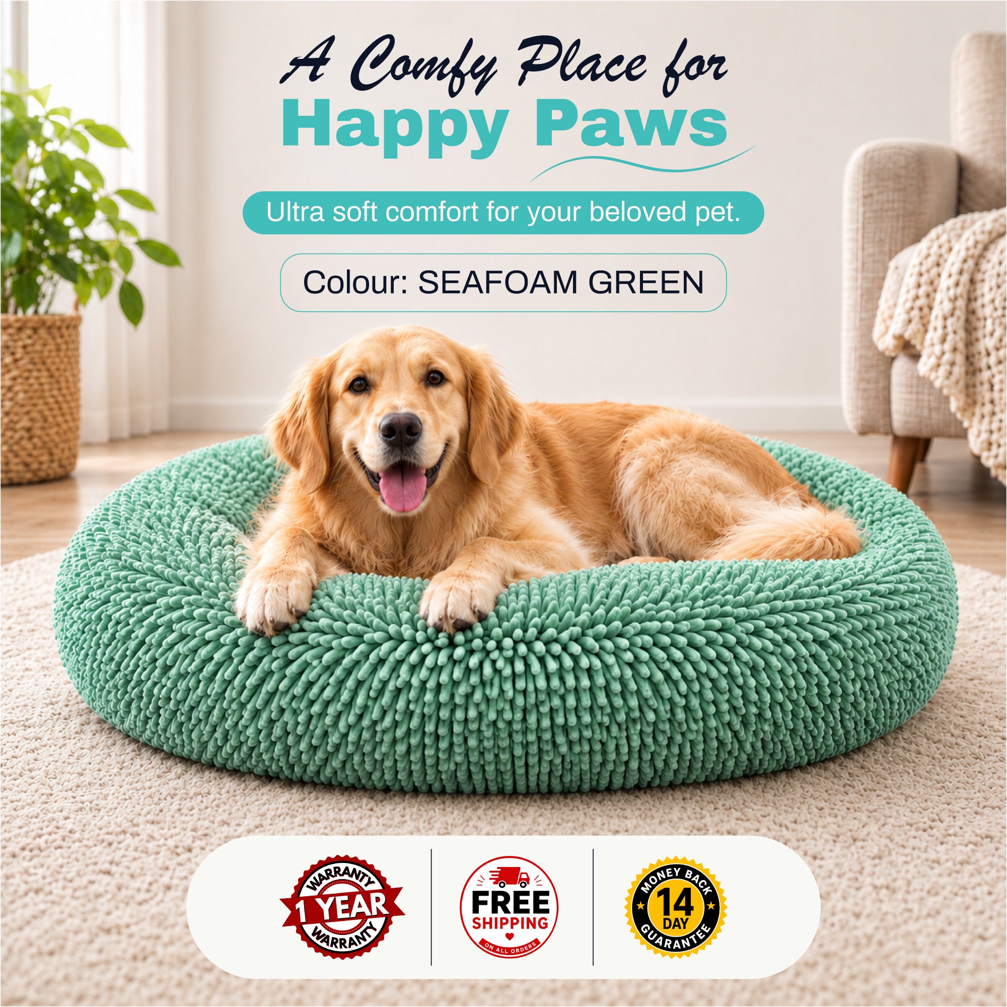Pet Bed for Dogs & Cats