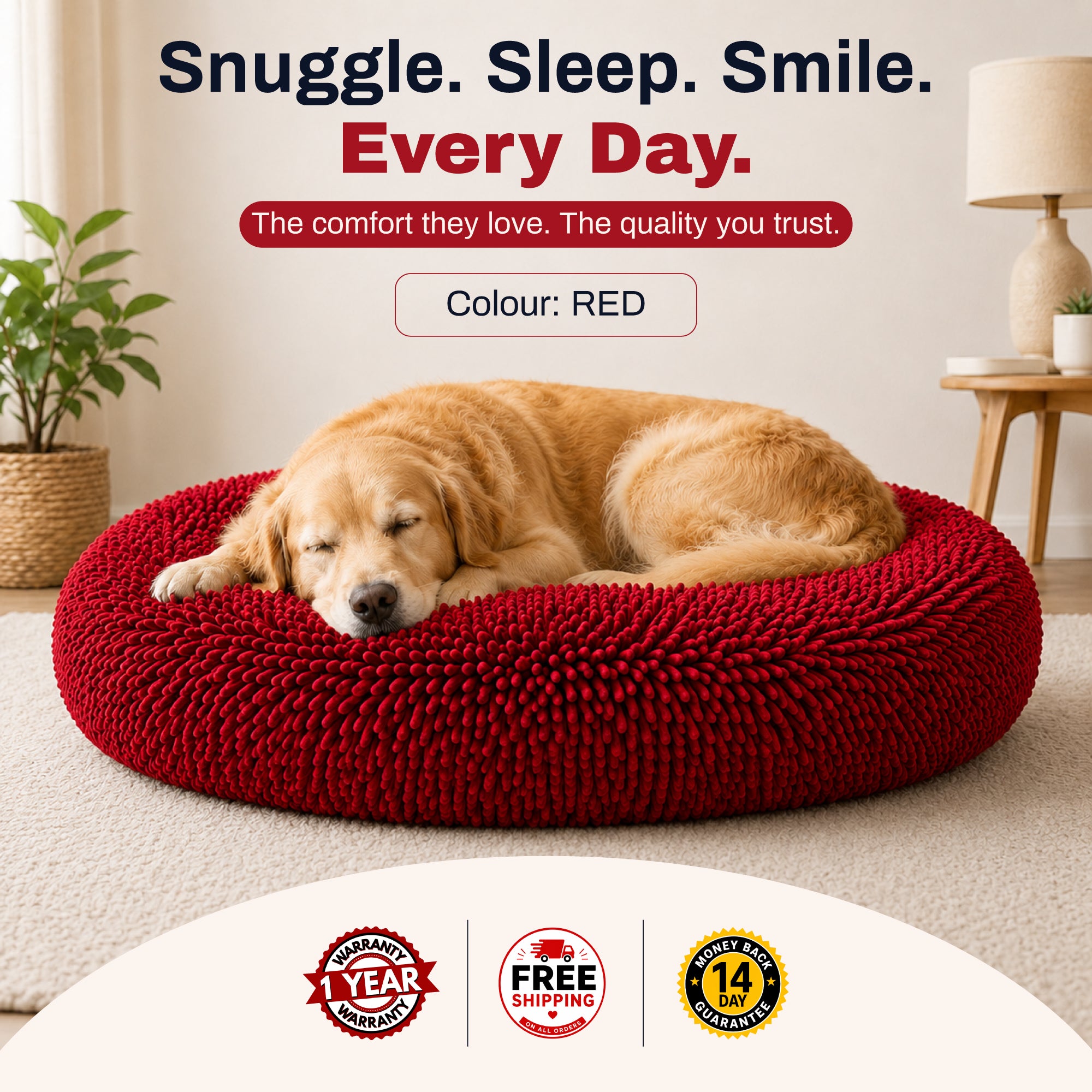 Pet Bed for Dogs & Cats