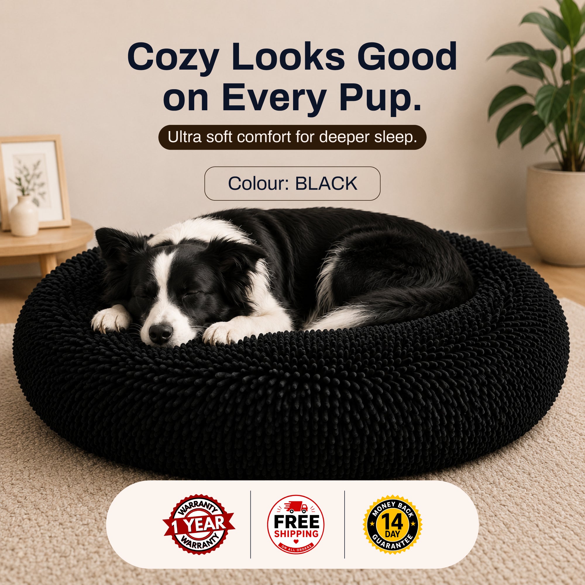 Pet Bed for Dogs & Cats