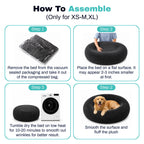 PawiPaws - Ultra Soft Calming Pet Bed for Dogs & Cats