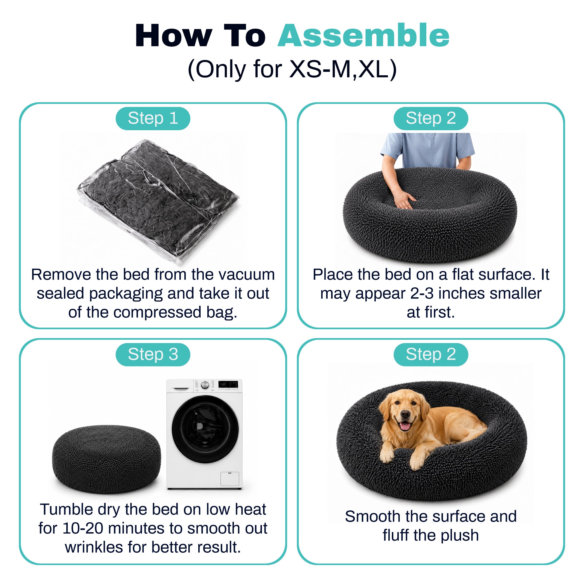 PawiPaws - Ultra Soft Calming Pet Bed for Dogs & Cats