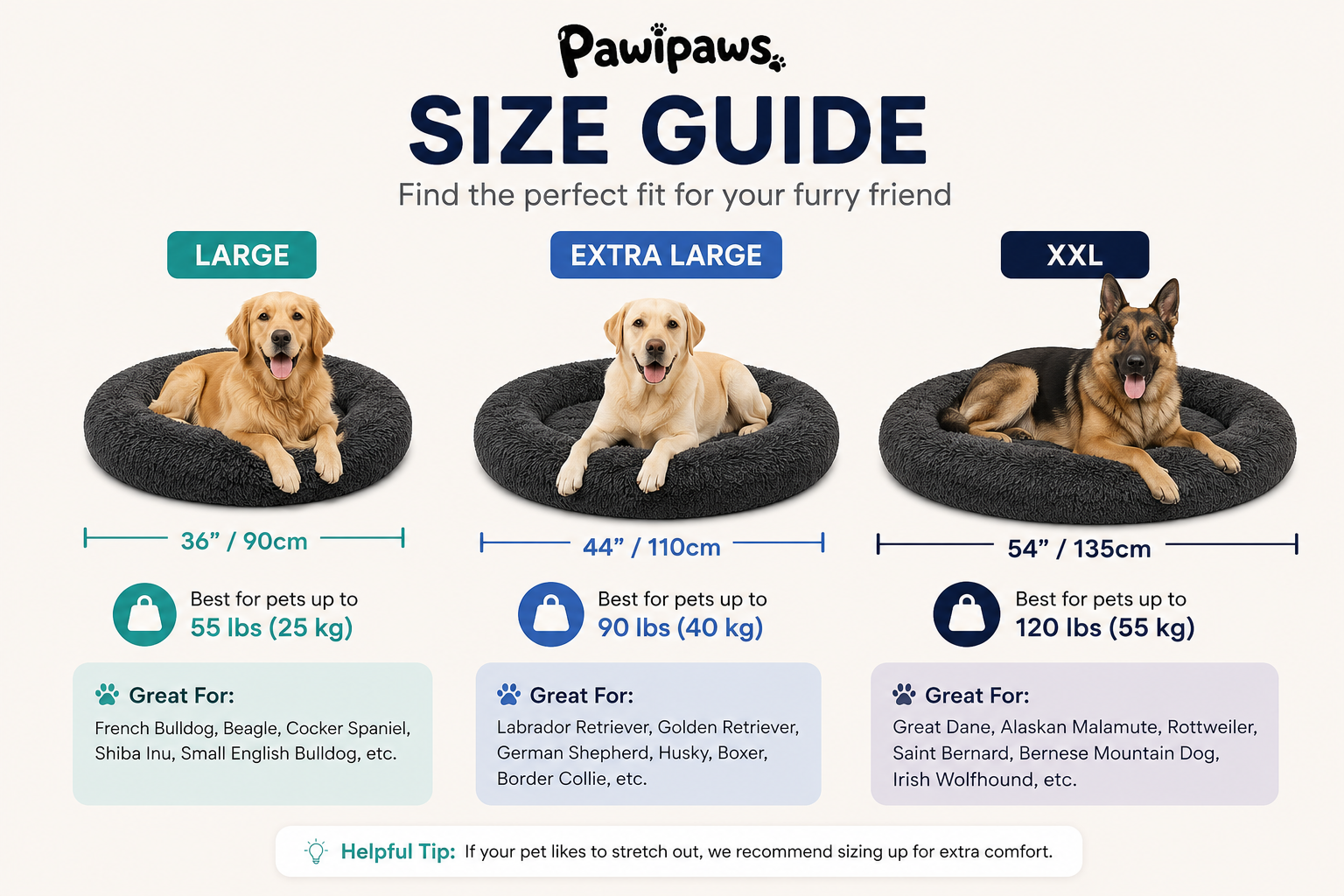 Sizes for Our Beds